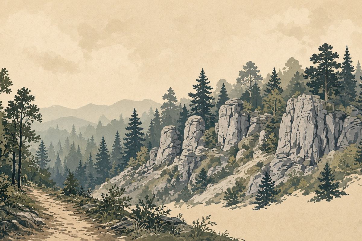 Editorial Carter Caves weekend illustration